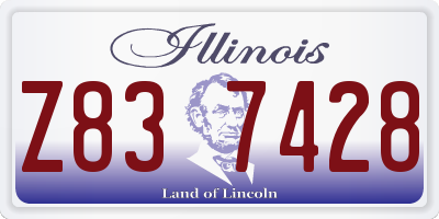 IL license plate Z837428