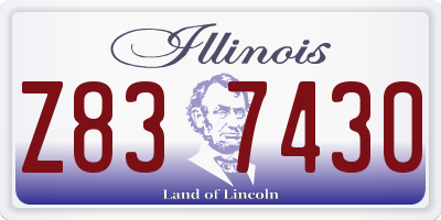 IL license plate Z837430