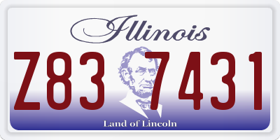 IL license plate Z837431
