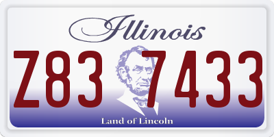 IL license plate Z837433