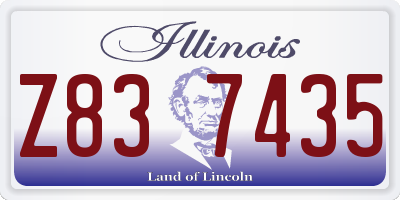 IL license plate Z837435
