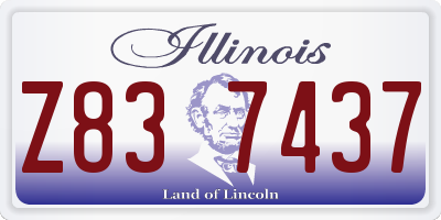 IL license plate Z837437