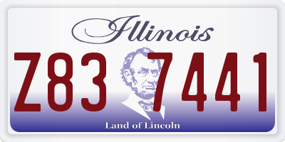 IL license plate Z837441