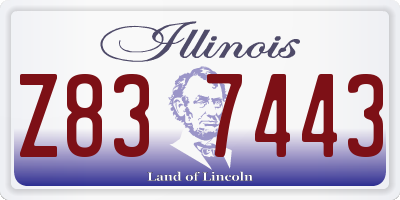 IL license plate Z837443