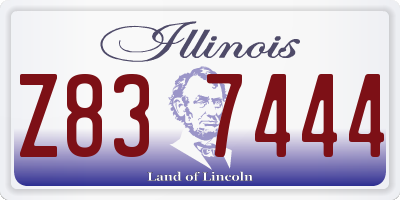 IL license plate Z837444