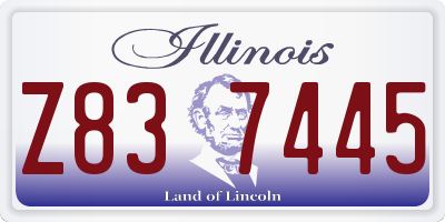 IL license plate Z837445