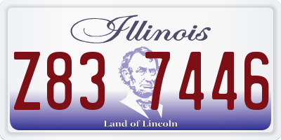 IL license plate Z837446