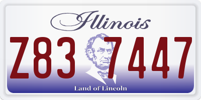 IL license plate Z837447