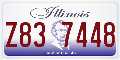 IL license plate Z837448