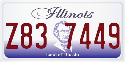 IL license plate Z837449