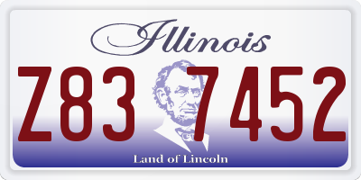IL license plate Z837452