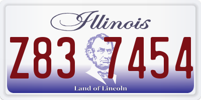IL license plate Z837454
