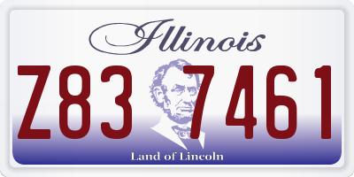 IL license plate Z837461
