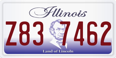 IL license plate Z837462
