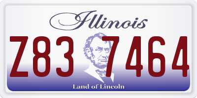 IL license plate Z837464