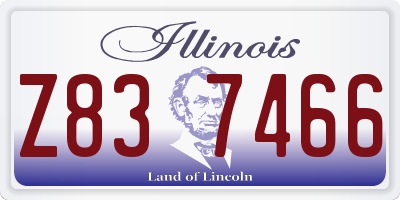 IL license plate Z837466