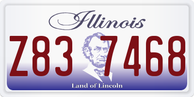 IL license plate Z837468
