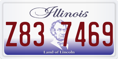 IL license plate Z837469