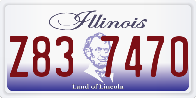IL license plate Z837470