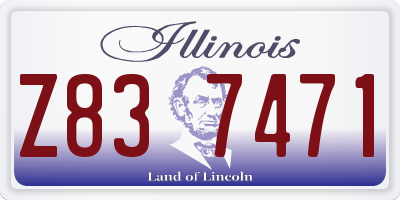 IL license plate Z837471