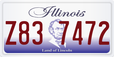 IL license plate Z837472