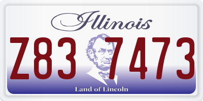IL license plate Z837473