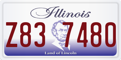 IL license plate Z837480