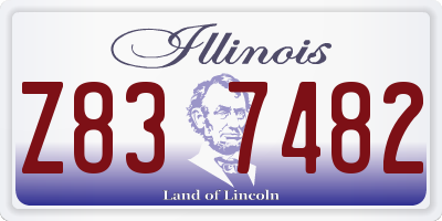 IL license plate Z837482