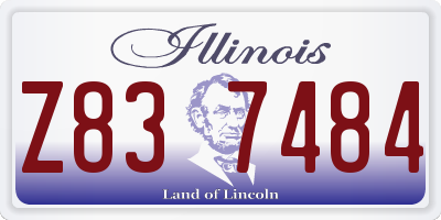 IL license plate Z837484