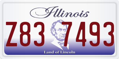 IL license plate Z837493