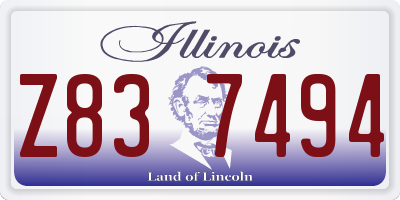 IL license plate Z837494