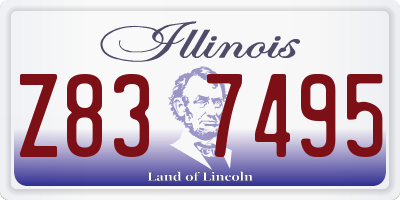 IL license plate Z837495