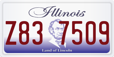 IL license plate Z837509