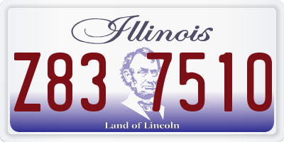 IL license plate Z837510