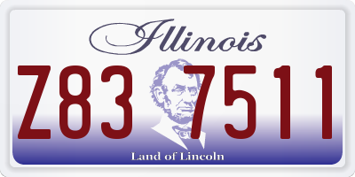 IL license plate Z837511