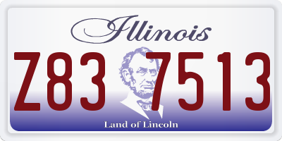 IL license plate Z837513