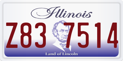 IL license plate Z837514