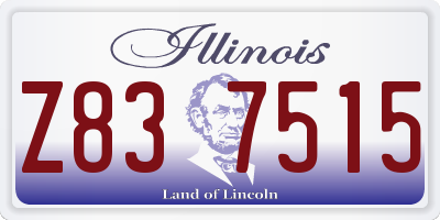 IL license plate Z837515