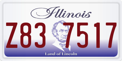 IL license plate Z837517