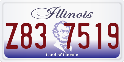 IL license plate Z837519