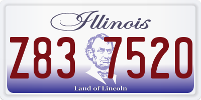 IL license plate Z837520
