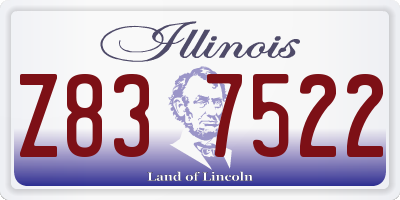 IL license plate Z837522