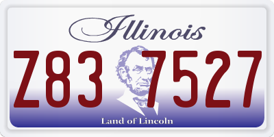 IL license plate Z837527
