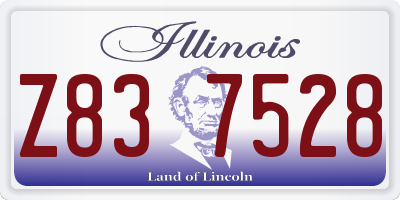 IL license plate Z837528