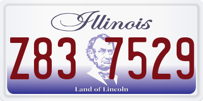 IL license plate Z837529