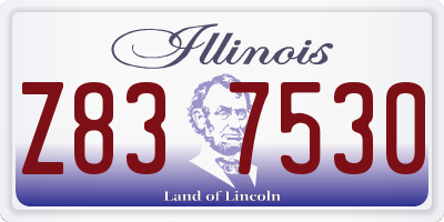 IL license plate Z837530