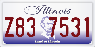 IL license plate Z837531