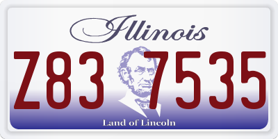 IL license plate Z837535