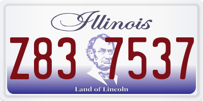 IL license plate Z837537