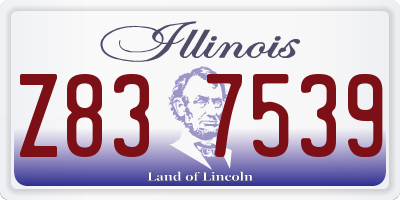 IL license plate Z837539